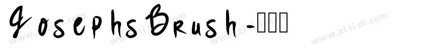 Josephs Brush字体转换